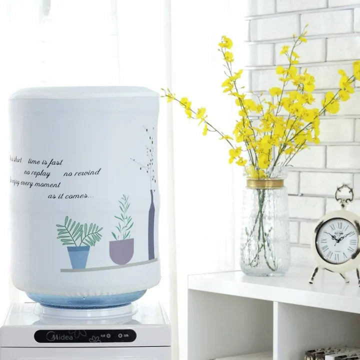 Printing Cloth Art Drinking Cover Water Dispenser Dust Household Protector Case Random Design