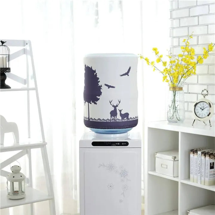 Printing Cloth Art Drinking Cover Water Dispenser Dust Household Protector Case Random Design