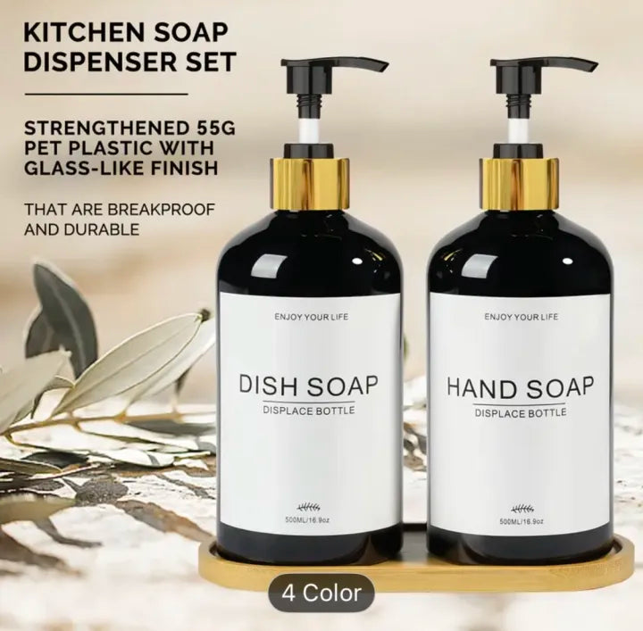 Kitchen Soap Dispenser Empty Bottles With pump for Hand wash and Dish wash 500ml