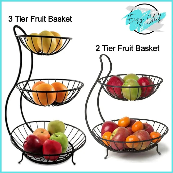 Kitchen Organizer/Fruit Basket/1,2 & 3 tier Fruit Basket & Vegetable Rack/Vegetable Stand