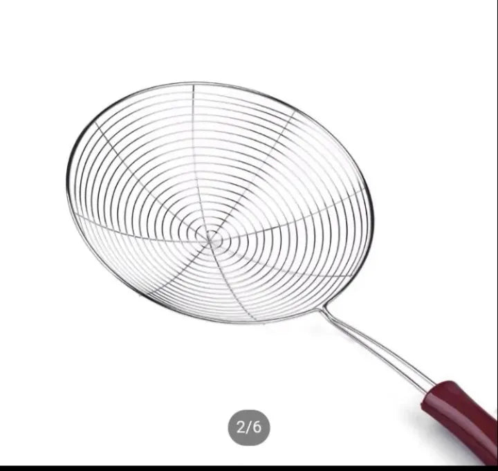 Deep Frying Strainer Spoon Mesh Net Strainer Stainless Steel Food Frying Oil Filter Pot Fry Strainer Deep Fryer