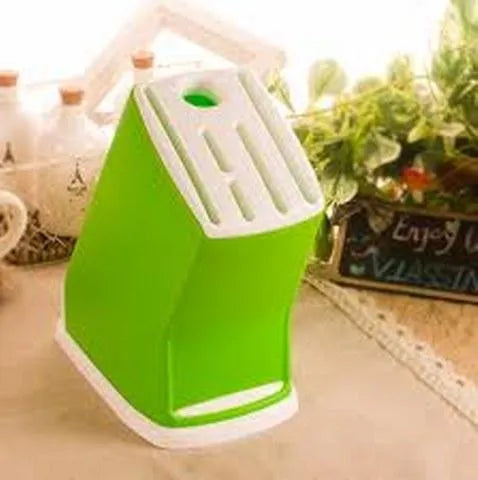 Multifunction Plastic Knife Storage Rack Kitchen Organizer with Drainage and Stand
