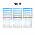 Pack of 15 medium size Freezer bags , Plastic zip bags , Zip lock bags