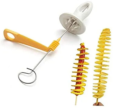 Potato Spiral Cutter Slicer Chips Twist Shredder Kitchen Accessories Tool